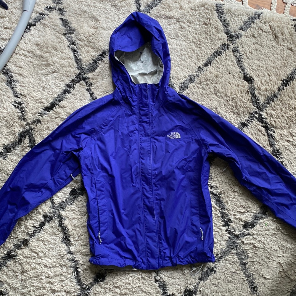 The North Face windbreaker, purple/blue color, good condition